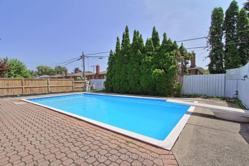 77 Alhart Drive, Toronto, ON - Outdoor With In Ground Pool With Backyard