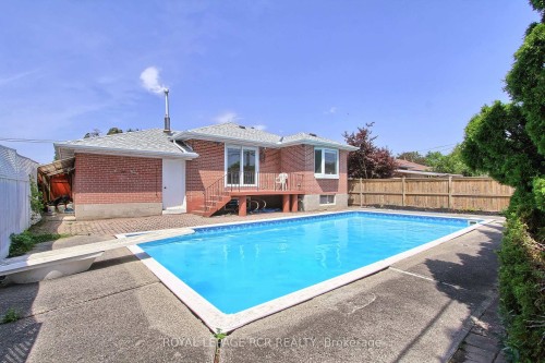 77 Alhart Drive, Toronto, ON - Outdoor With In Ground Pool
