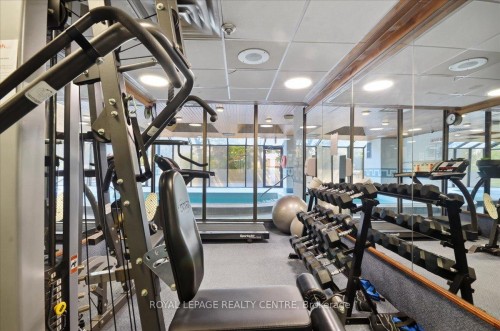 410-1360 Rathburn Road E, Mississauga, ON - Indoor Photo Showing Gym Room