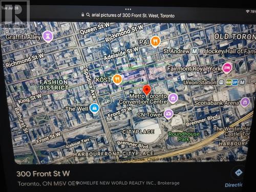 Arial Map of 300 Front St. W. - 4406 - 300 Front Street W, Toronto, ON - Other