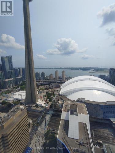 Daytime view of CN Tower & Rogers Centre - 4406 - 300 Front Street W, Toronto, ON - Outdoor With Body Of Water With View