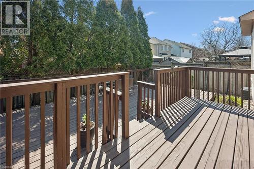 Expansive outdoor deck space featuring wood construction and a privacy fence - 5147 Ravine Crescent, Burlington, ON - Outdoor With Deck Patio Veranda