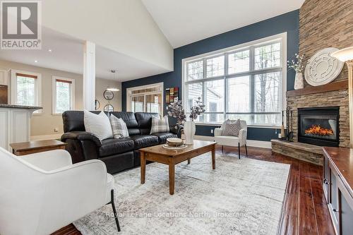 119 Earl Street, Wasaga Beach, ON - Indoor Photo Showing Living Room With Fireplace
