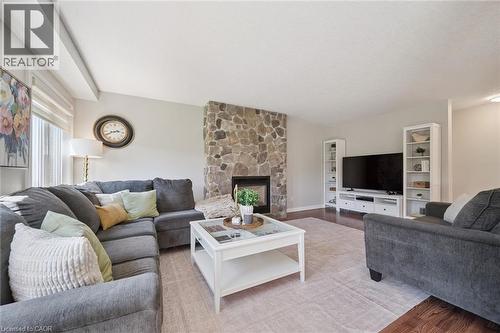 56 Henhoeffer Crescent, Kitchener, ON - Indoor Photo Showing Living Room With Fireplace