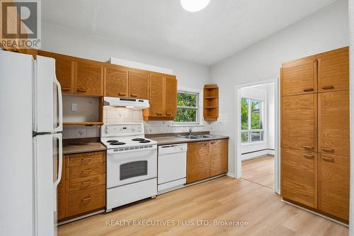 Upper Eat-in Kitchen - 74 Calstock Drive, Toronto, ON - Indoor Photo Showing Kitchen With Double Sink