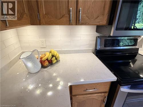 Quartz countertop (2020). Undercabinet lighting. - 7 Mann Avenue, Simcoe, ON - Indoor