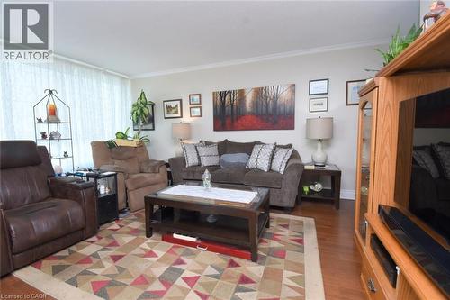 75 Queen Street N Unit# 1204, Hamilton, ON - Indoor Photo Showing Living Room