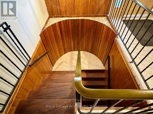 Very 'cool' staircase to lower level walk-out. - 2 William Street, Northern Bruce Peninsula, ON - Indoor