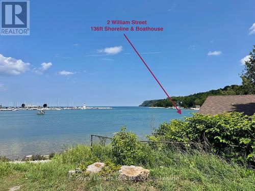 Yet within the quant Village of Lions Head. - 2 William Street, Northern Bruce Peninsula, ON - Outdoor With Body Of Water With View