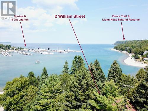 Marina & Bruce Trail steps away. - 2 William Street, Northern Bruce Peninsula, ON - Outdoor With Body Of Water With View