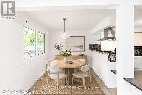 Virtually Staged - 100 Mountain Avenue N, Hamilton (Stoney Creek), ON - Indoor Photo Showing Dining Room