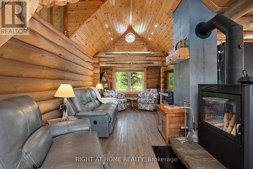 235 Loch Erne Road, Mcdougall, ON - Indoor Photo Showing Living Room With Fireplace