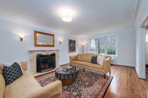 223 Riverside Drive, Toronto, ON - Indoor Photo Showing Living Room With Fireplace