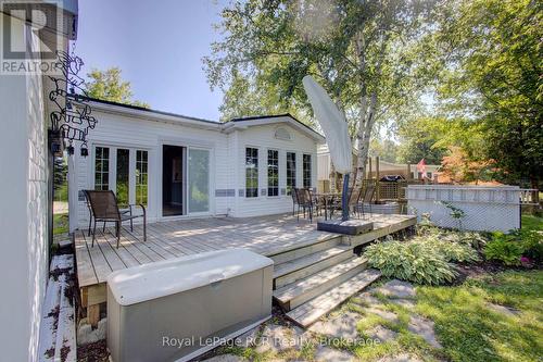Huge deck with 12' umbrella included - 3 Maple St - 79681 Bluewater Hwy 21, Central Huron (Goderich), ON - Outdoor With Deck Patio Veranda