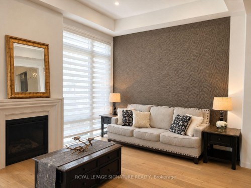 308 King Road, Richmond Hill, ON - Indoor Photo Showing Living Room With Fireplace