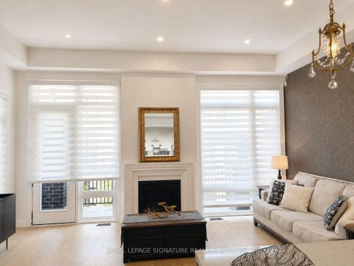 308 King Road, Richmond Hill, ON - Indoor Photo Showing Living Room With Fireplace