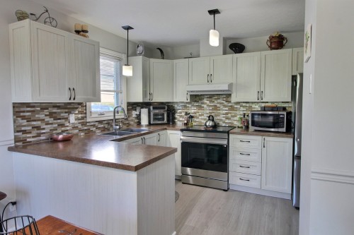 Cuisine - 11-1613 Rue Des Hauts-Bois, Val-D'Or, QC - Indoor Photo Showing Kitchen With Double Sink