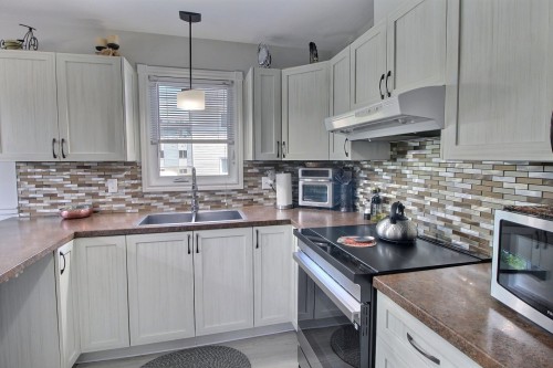 Cuisine - 11-1613 Rue Des Hauts-Bois, Val-D'Or, QC - Indoor Photo Showing Kitchen With Double Sink