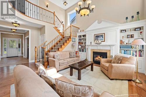 53 Brookwood Drive, Barrie, ON - Indoor Photo Showing Living Room With Fireplace