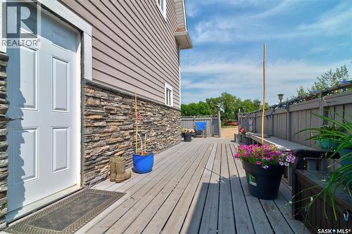 212 Prospect Street, Belle Plaine, SK - Outdoor With Deck Patio Veranda With Exterior