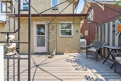 1188 2Nd Avenue Ne, Moose Jaw, SK - Outdoor With Deck Patio Veranda With Exterior