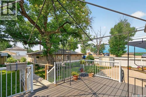 1188 2Nd Avenue Ne, Moose Jaw, SK - Outdoor With Deck Patio Veranda With Exterior