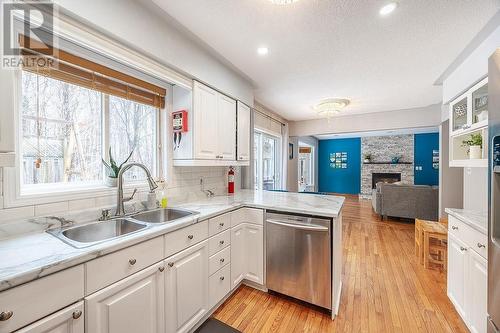 27 Plummer Ct, Sault Ste. Marie, ON - Indoor Photo Showing Kitchen With Double Sink
