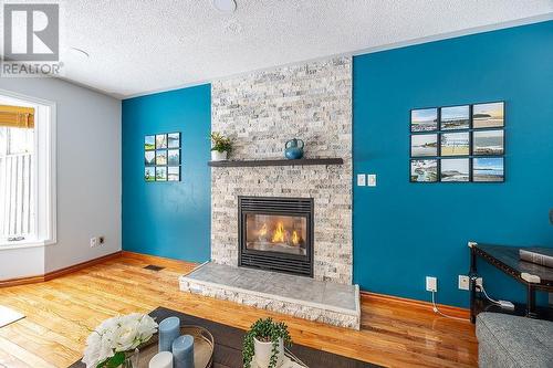 27 Plummer Ct, Sault Ste. Marie, ON - Indoor Photo Showing Living Room With Fireplace