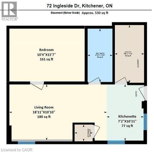 Plan - 72 Ingleside Drive Unit# Lower, Kitchener, ON - Other