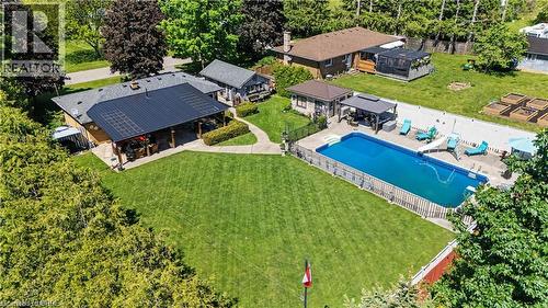 52 Lorne Avenue, Burford, ON - Outdoor With In Ground Pool