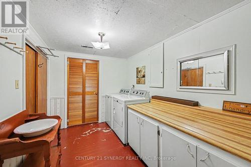 Laundry room with pantry, closet and storage room. - 5 Queen Street, Smiths Falls, ON - Indoor Photo Showing Laundry Room