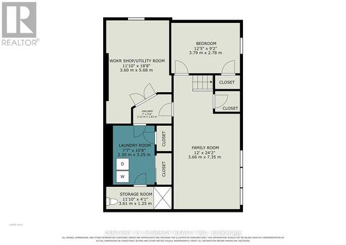 Basement floor plan. Toilet/shower not plumbed in. - 5 Queen Street, Smiths Falls, ON - Other