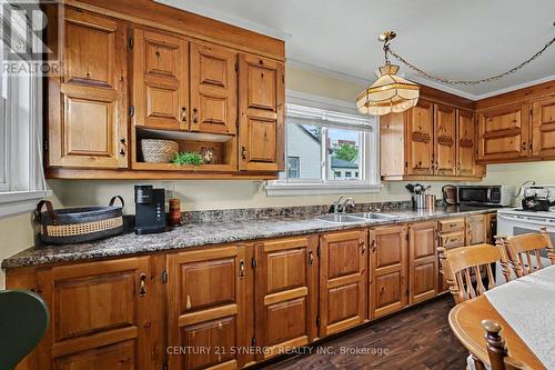 Baker's delight with ample counter space. - 5 Queen Street, Smiths Falls, ON - Indoor Photo Showing Kitchen With Double Sink