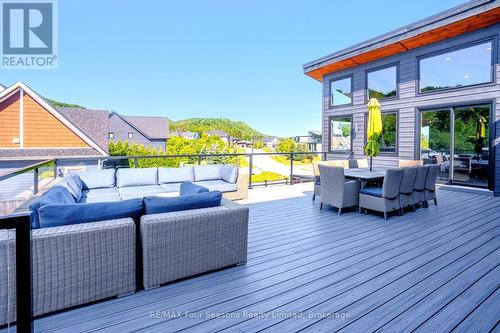 DECK UPPER LEVEL SPECTACULAR MOUNTAIN VIEWS - 116 Arnot Crescent, Blue Mountains, ON - Outdoor With Deck Patio Veranda With Exterior