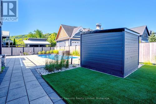 INGROUND POOL AND SAUNA VIEW - 116 Arnot Crescent, Blue Mountains, ON - Outdoor With In Ground Pool
