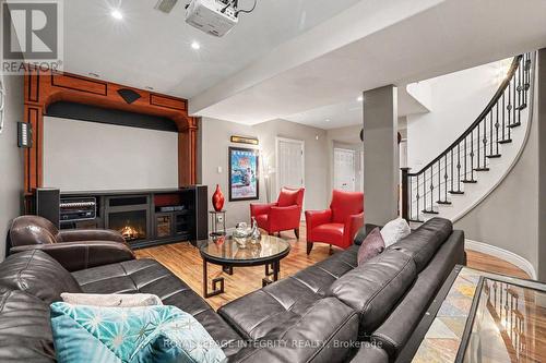 523 Kochar Drive, Ottawa, ON - Indoor Photo Showing Living Room With Fireplace
