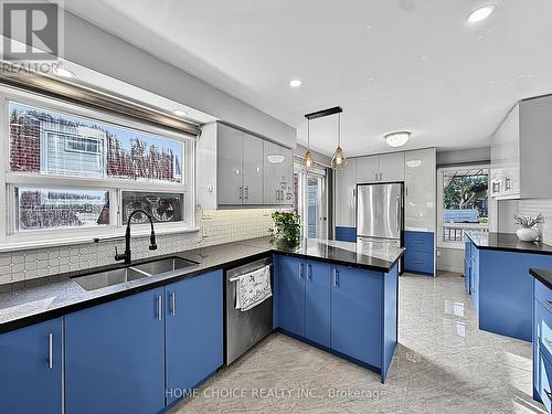 38 Robbinstone Drive, Toronto, ON - Indoor Photo Showing Kitchen With Double Sink