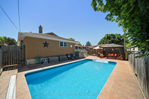 1037 Clare Avenue, Cambridge, ON - Outdoor With In Ground Pool With Backyard With Exterior