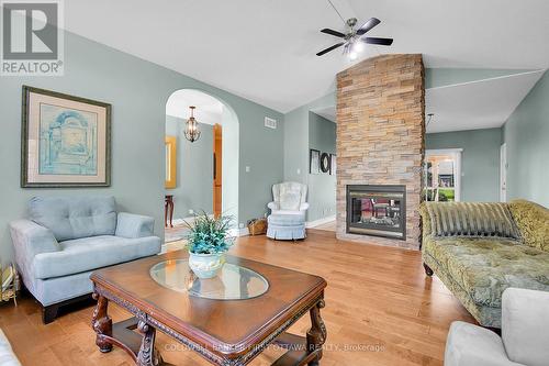 6983 Lakes Park Drive, Ottawa, ON - Indoor Photo Showing Living Room With Fireplace
