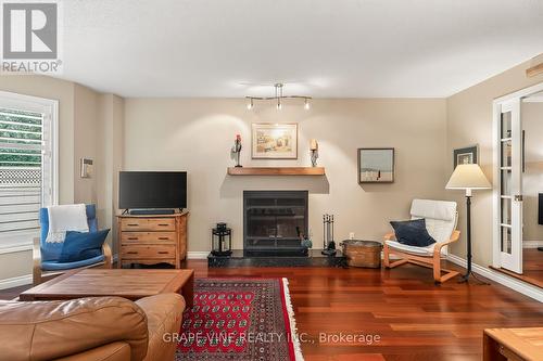 36 Baslaw Drive, Ottawa, ON - Indoor Photo Showing Living Room With Fireplace
