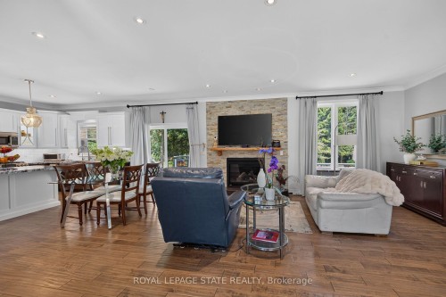 741 South Coast Drive, Haldimand, ON - Indoor Photo Showing Living Room With Fireplace