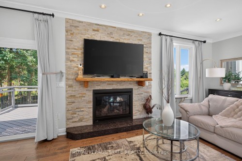 741 South Coast Drive, Haldimand, ON - Indoor Photo Showing Living Room With Fireplace
