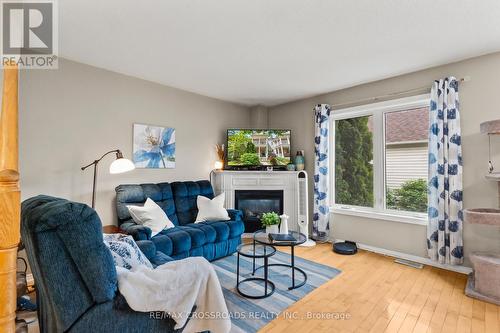 67 Regatta Crescent, Whitby, ON - Indoor Photo Showing Living Room With Fireplace