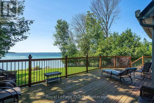 490 Silver Birch Drive, Tiny, ON - Outdoor With Body Of Water With Deck Patio Veranda