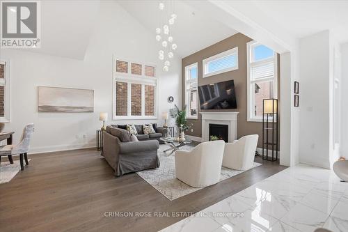 1467 Everest Crescent, Oakville, ON - Indoor Photo Showing Living Room With Fireplace