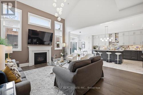 1467 Everest Crescent, Oakville, ON - Indoor Photo Showing Living Room With Fireplace