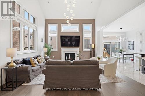 1467 Everest Crescent, Oakville, ON - Indoor Photo Showing Living Room With Fireplace