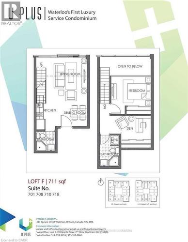 Floor plan - 321 Spruce Street Unit# 710, Waterloo, ON - Other