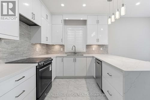 3859 Mcdowell Drive, Mississauga, ON - Indoor Photo Showing Kitchen With Upgraded Kitchen