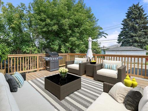 Virtually Staged deck - 627 Dallenlea Avenue, Winnipeg, MB - Outdoor With Deck Patio Veranda With Exterior